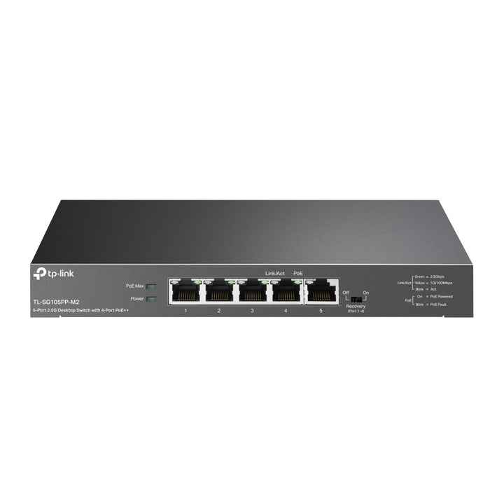 TP-Link Omada TL-SG105PP-M2 5-Port 2.5G Desktop Switch with 4-Port PoE++