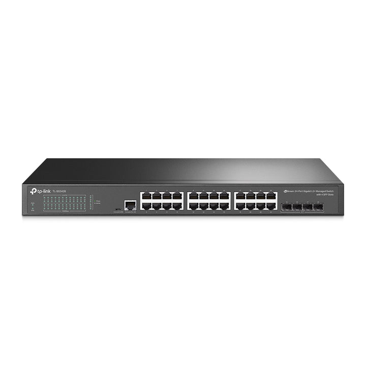 TP-Link JetStream TL-SG3428 24-Port Gigabit L2 Managed Switch front view