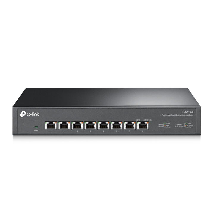 TP-Link TL-SX1008 8-Port 10G Multi-Gigabit Switch front view