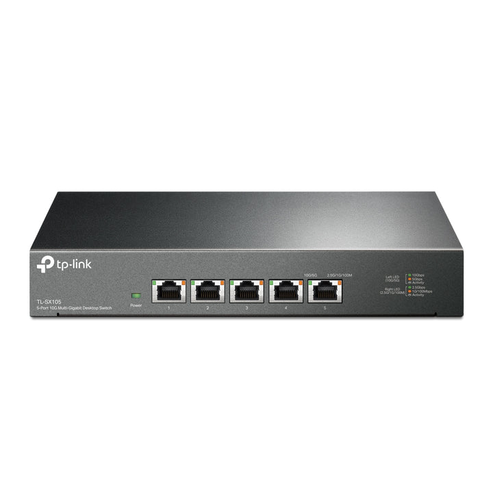 TP-Link TL-SX105 5-Port 10G multi-gigabit desktop switch front view