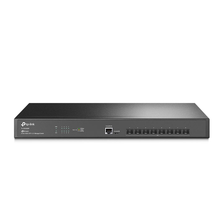 TP-Link Omada JetStream TL-SX3008F 8-port 10GE SFP+ switch front