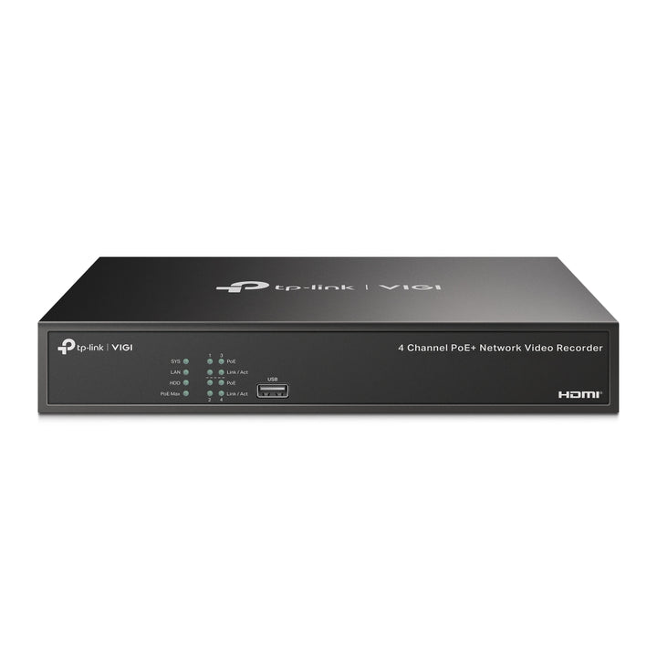 TP-Link VIGI NVR1004H-4P 4 Channel PoE+ Network Video Recorder — product view 1