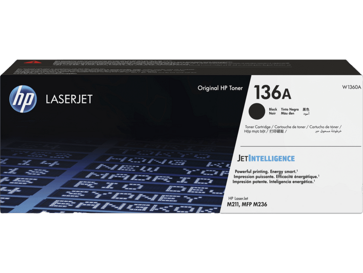 HP 136A Black Original LaserJet Toner Cartridge (W1360A) - image 1