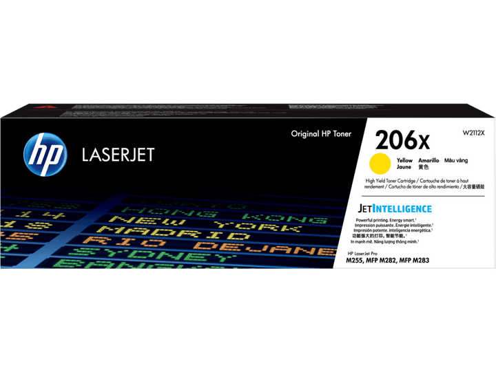 HP 206X High Yield Yellow Original LaserJet Toner Cartridge (W2112X) - image 1