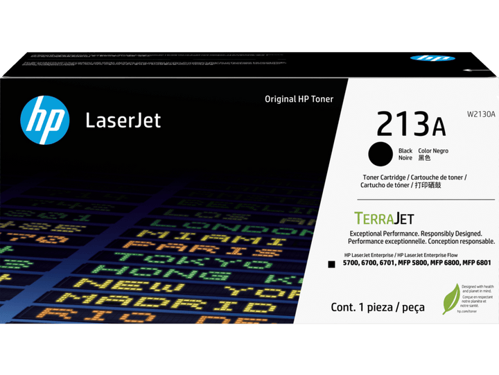 HP 213A Black Original LaserJet Toner Cartridge (W2130A) - image 1