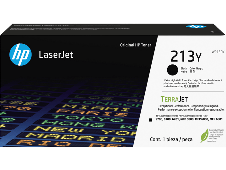 HP 213Y Extra High Yield Black Original LaserJet Toner Cartridge (W2130Y) - image 1
