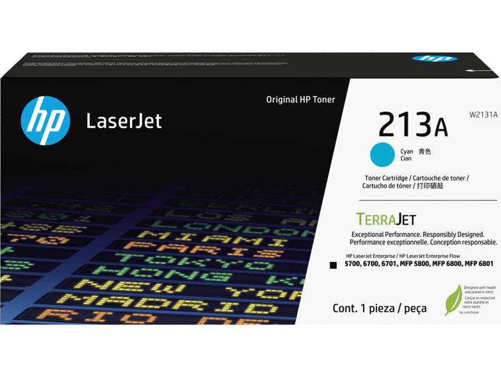 HP 213A Cyan Original LaserJet Toner Cartridge (W2131A) - image 1