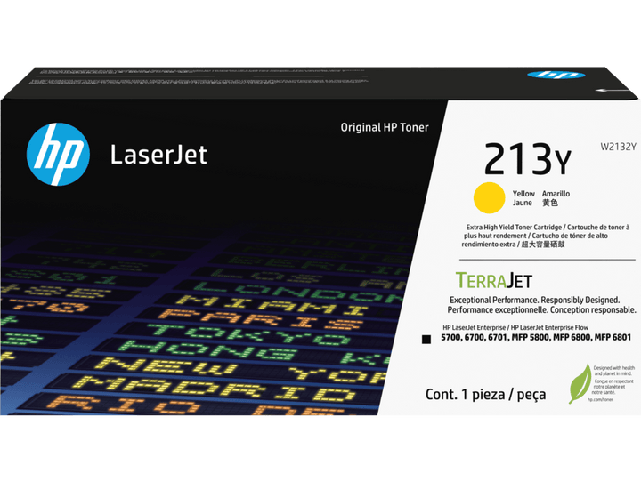 HP 213Y Extra High Yield Yellow Original LaserJet Toner Cartridge (W2132Y) - image 1