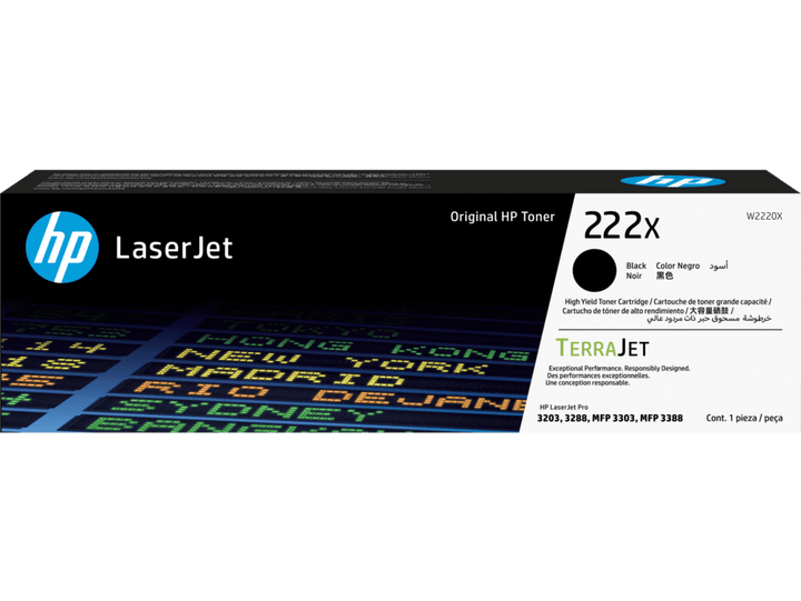 HP 222X High Yield Black Original LaserJet Toner Cartridge (W2220X) - image 1