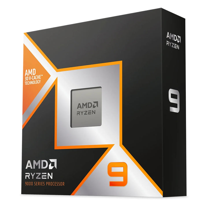 AMD Ryzen 9 9000 Series processor with AMD 3D V-Cache retail box