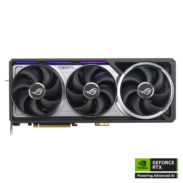 ASUS ROG Astral GeForce RTX 5090 32GB GDDR7 BTF OC Edition graphics card - front with NVIDIA badge