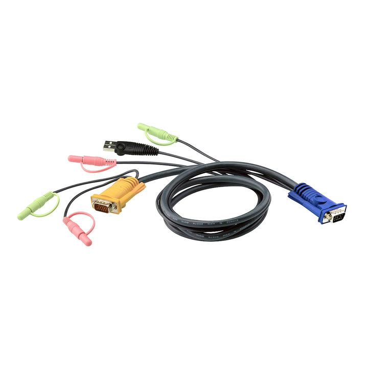 ATEN 2L-5305U 5 m USB KVM cable with 3-in-1 SPHD and audio