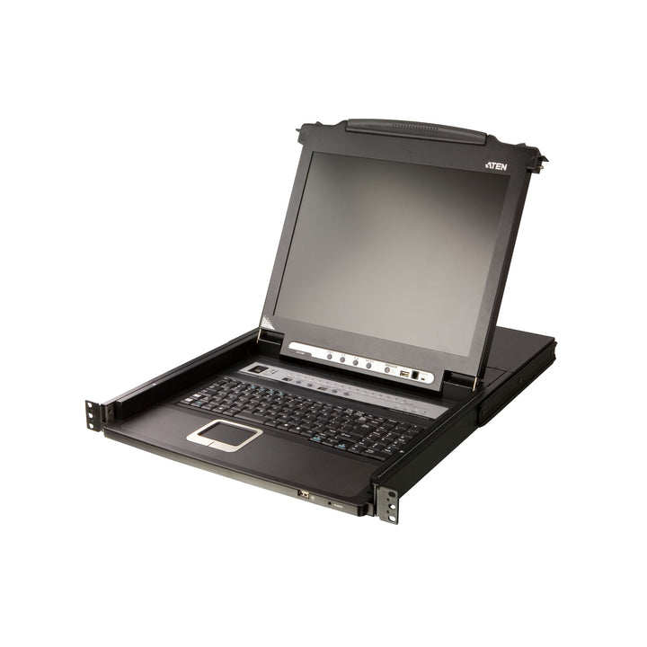 ATEN CL5716M 17-inch 16-port LCD KVM switch open