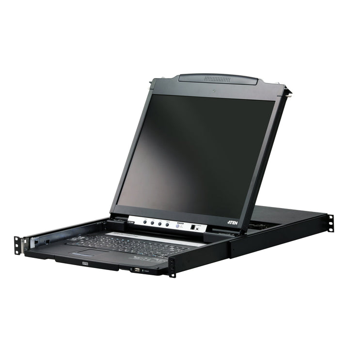 ATEN CL5800N 19-inch dual rail LCD console open