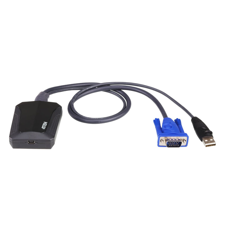 ATEN CV211 laptop USB KVM console crash cart adapter