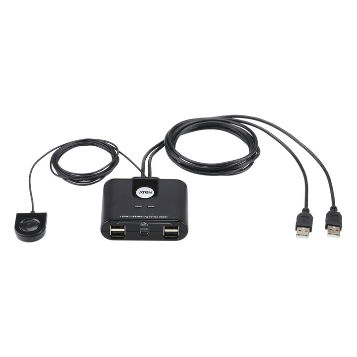 ATEN US224 2 x 4 USB 2.0 peripheral sharing switch with remote port selector