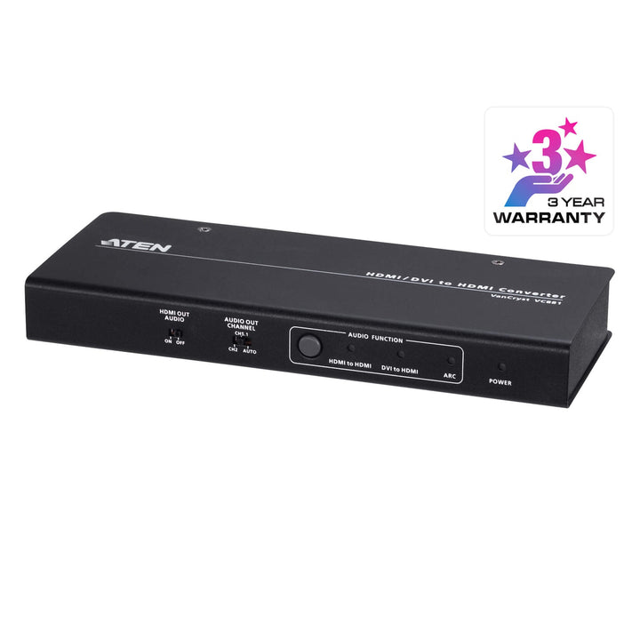 ATEN VC881 4K HDMI/DVI to HDMI converter with audio de-embedder