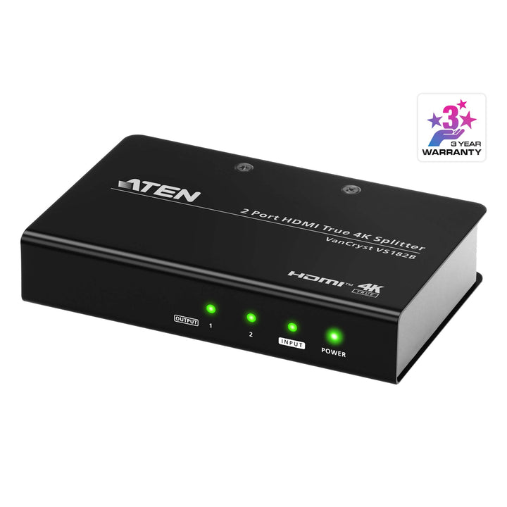 ATEN VS182B 2-port True 4K HDMI splitter