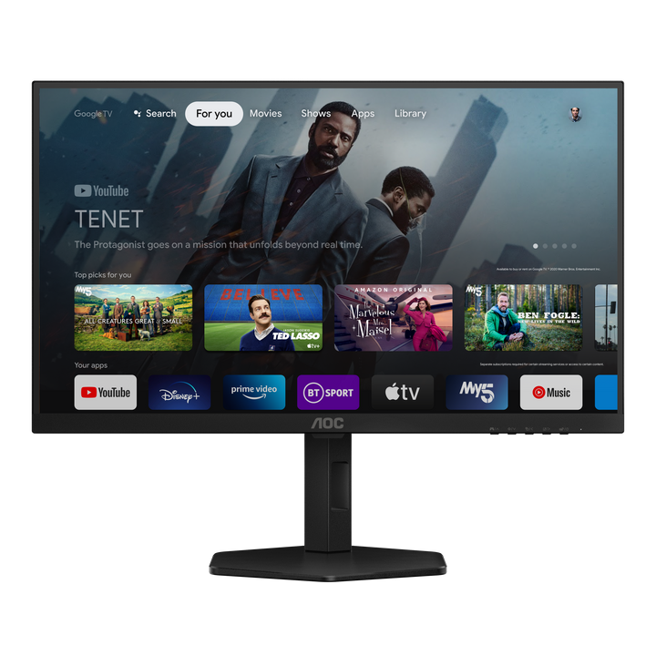 AOC Q27G4XY 27" QHD Fast VA 180Hz Gaming Monitor with Google TV & 65W USB-C - image 1