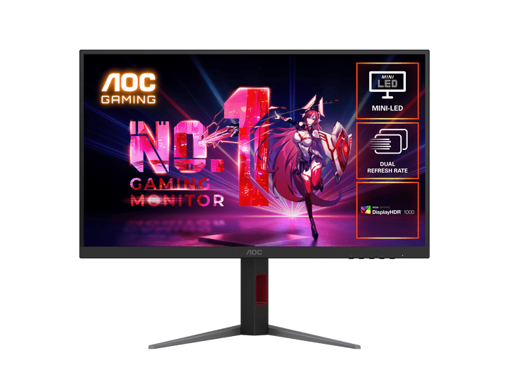 AOC U27G4XM 27" Dual-Mode 4K 160Hz / FHD 320Hz Mini-LED Fast IPS Gaming Monitor - image 1