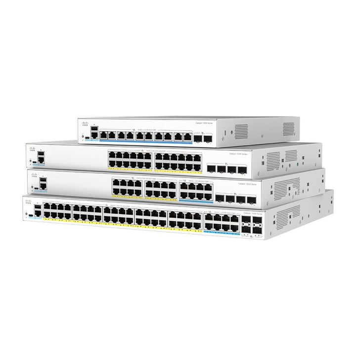 Cisco Catalyst 1300X C1300X-48T-4X 48-Port Gigabit, 4x 10G SFP28 Uplinks Managed Switch