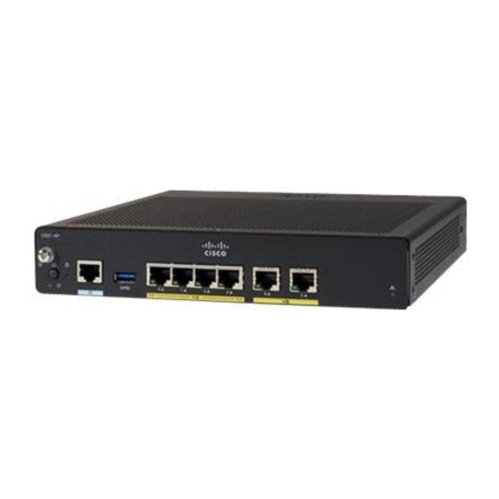 Cisco 900 Series ISR C931-4P Dual GE WAN Router, 4-Port GE LAN, 250 Mbps VPN