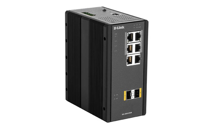 D-Link Industrial Gigabit Managed PoE Switch with SFP slots (DIS-300G-8PSW) - SourceIT
