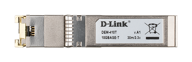 D-Link DEM-410T 10GBASE-T copper SFP+ transceiver front