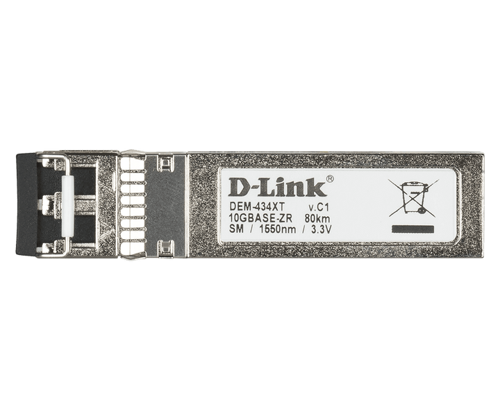 D-Link DEM-434XT 10GBASE-ZR SFP+ transceiver front