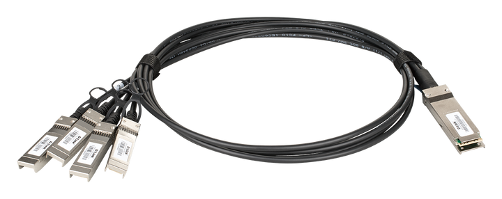 D-Link DEM-CB100QXS-4XS 40G QSFP+ to 4x 10G SFP+ Breakout Cable