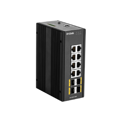 D-Link DIS-300G-12SW left side angle