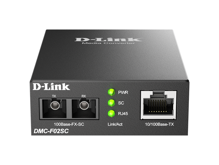 D-Link DMC-F02SC/E Fast Ethernet multi-mode media converter - front