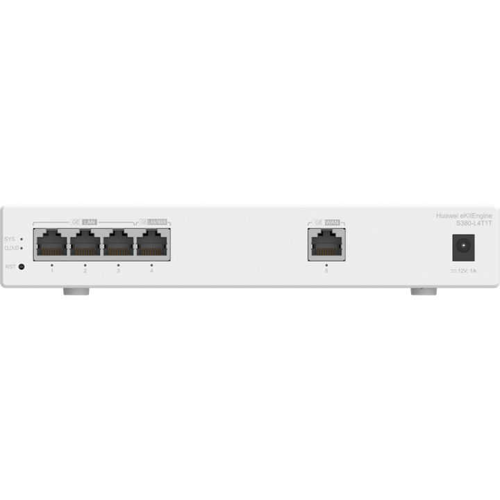 Huawei eKitEngine S380-L4T1T Multi-Service Gateway, 1 x GE WAN, 4 x GE LAN