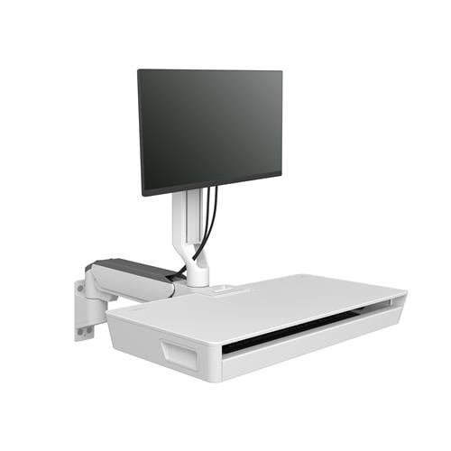 Ergotron CareFit™ Combo Arm with Worksurface Snow (45 - 622 - 251)