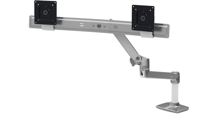 Ergotron LX Desk Dual Direct Arm Polished Aluminum (45 - 489 - 026)