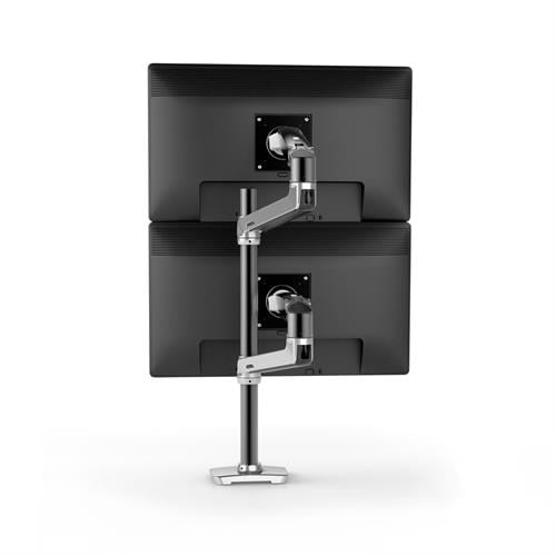 Ergotron LX Dual Desk Mount Stacking Arm Polished Aluminum (45 - 549 - 026)