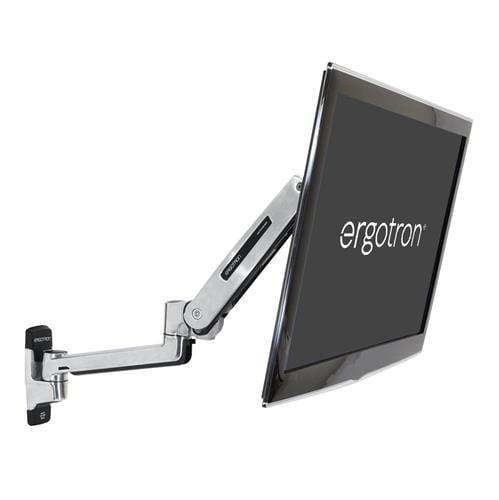 Ergotron LX Sit - Stand Wall Mount LCD Arm Polished Aluminum (45 - 353 - 026)