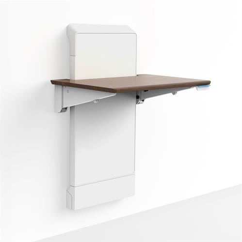 Ergotron WorkFit® Elevate™ Sit - Stand Wall Desk Walnut Hills (24 - 804 - S894)