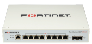 Fortinet FortiSwitch 108F-FPOE switch (FS-108F-FPOE)