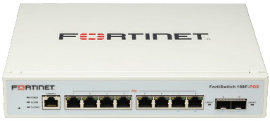 Fortinet FortiSwitch 108F-POE switch (FS-108F-POE)