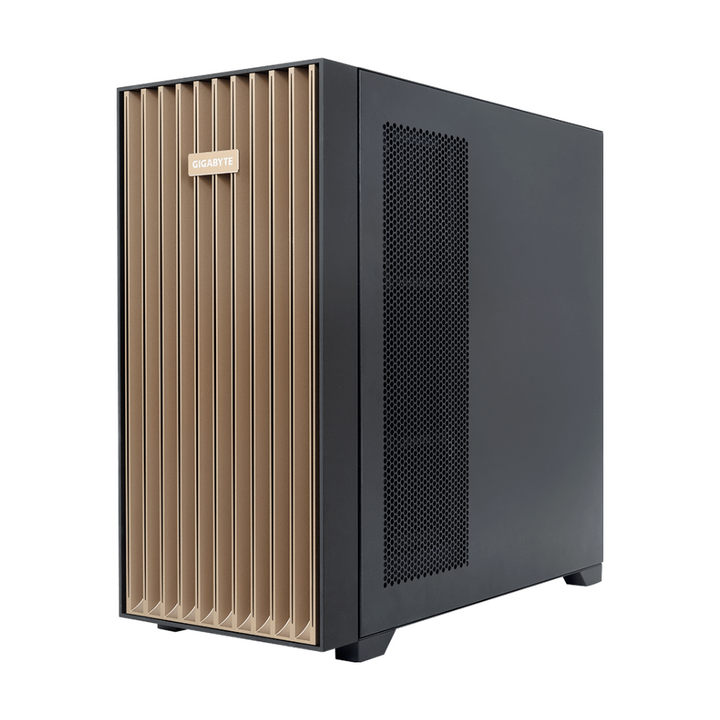 GIGABYTE W775-V10-L01 GB300 deskside AI supercomputer tower - side view