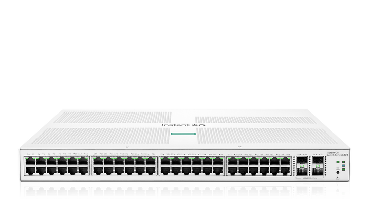 HPE Networking Instant On 1930 48-Port Gigabit Smart-Managed Switch with 4 SFP+ 10G, Fanless