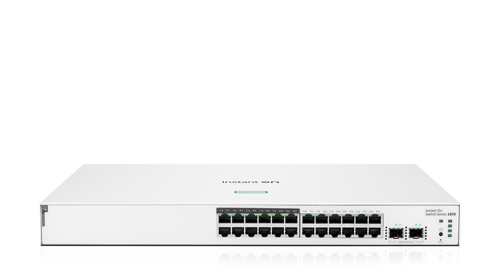 HPE Networking Instant On 1830 24G 12p Class 4 PoE 2SFP 195W Switch JL813A