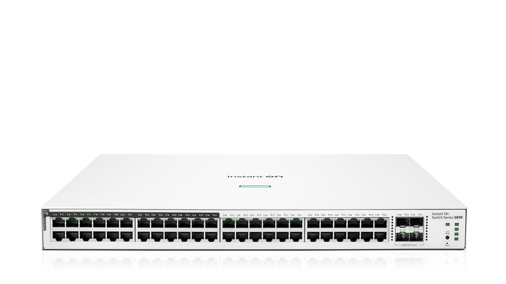 HPE Networking Instant On 1830 48G 24p Class 4 PoE 4SFP 370W Switch JL815A