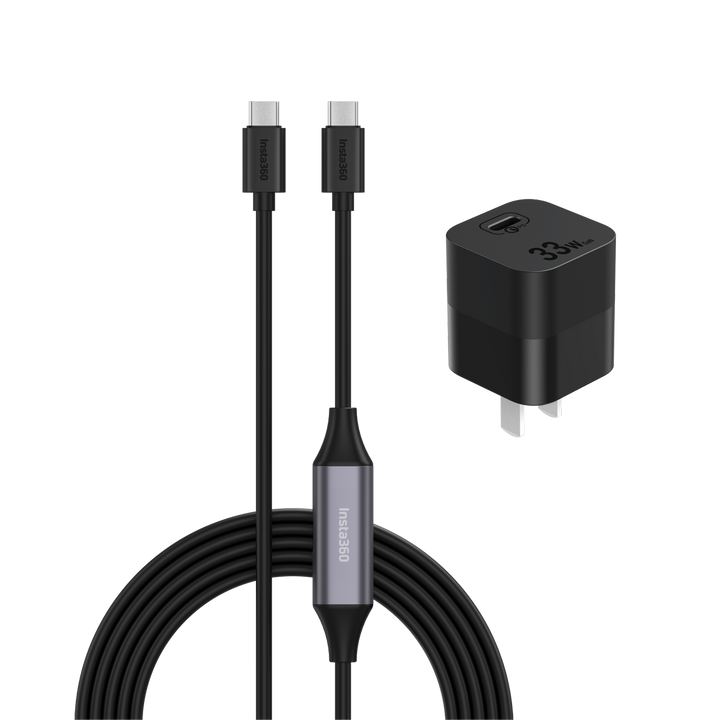 Insta360 Wave Y-Cable and Power Adapter