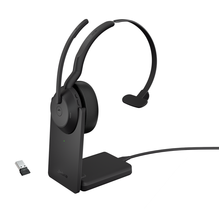 Jabra Evolve2 55 MS Mono USB-A with Charging Stand