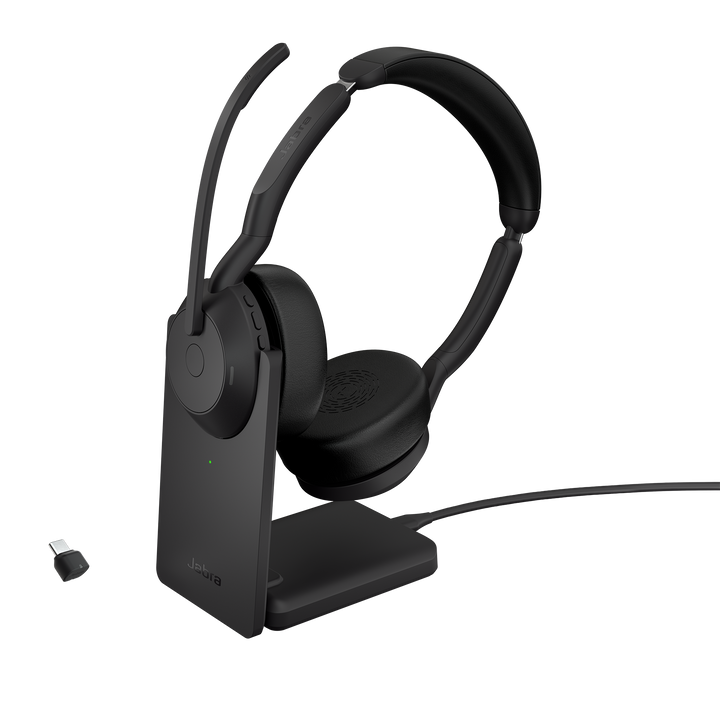 Jabra Evolve2 55 UC Stereo USB-C with Charging Stand