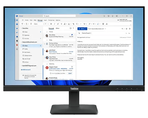 Lenovo ThinkVision S24 - 4e 23.8" Monitor (64B5KAR1MY)