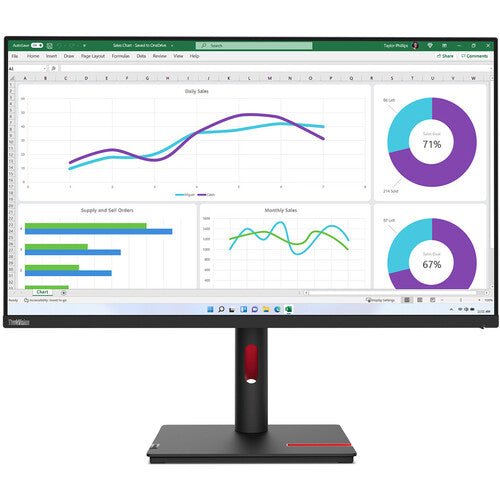 Lenovo ThinkVision T32h - 30 31.5 - inch IPS Monitor
