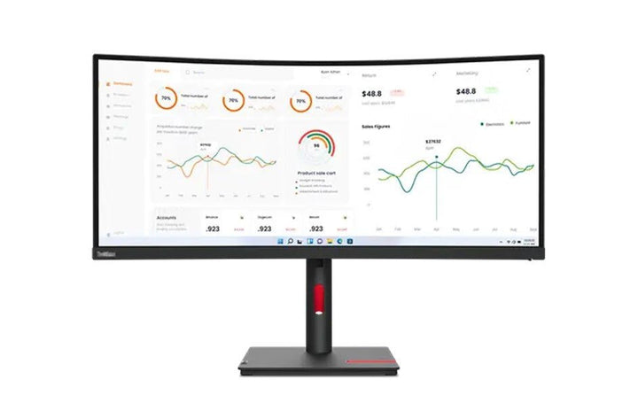 Lenovo ThinkVision T34w - 30 34 - inch Monitor (63D4GAR1WW) - SourceIT